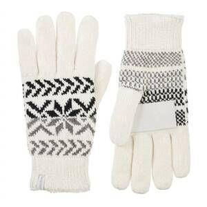 NEW ISOTONER women’s chenille snowflake gloves in ivory